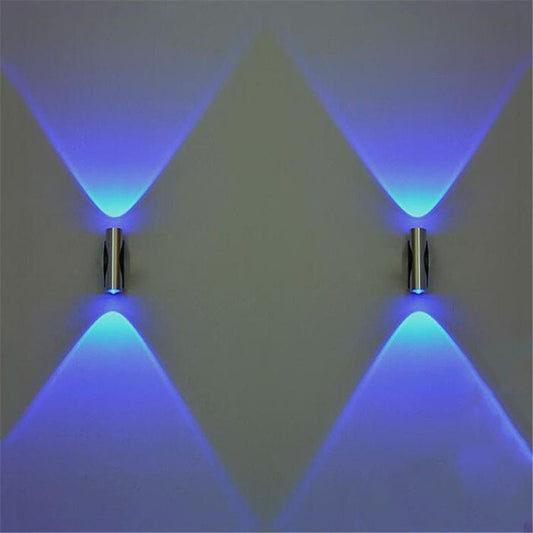 LED double head wall light